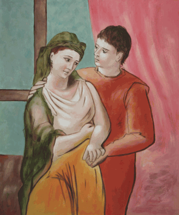 The Lovers by Pablo Picasso The Lovers by Pablo Picasso